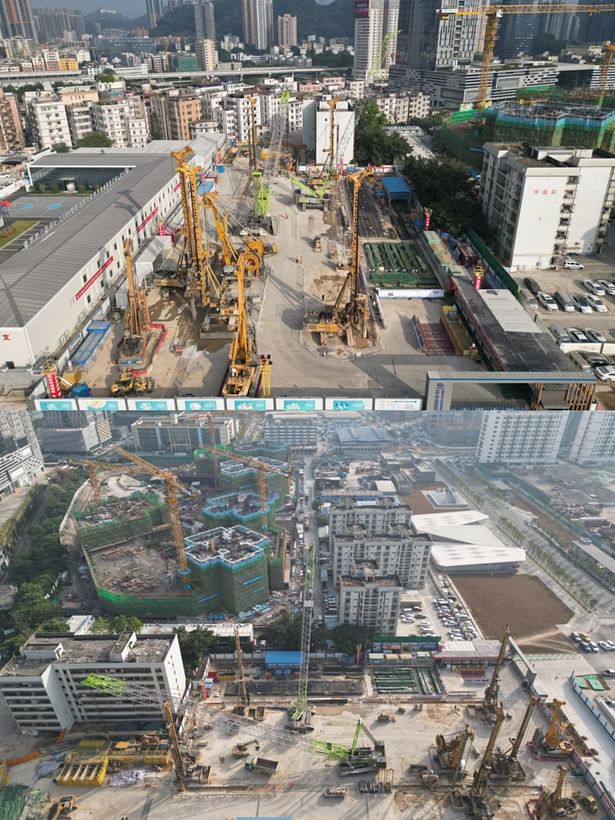 Luohu North Station (originally Qingshuihe Station) is well underway