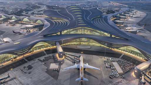 Zayed International Airport in Abu Dhabi, UAE, by KPF. Image: © Abu Dhabi Airports