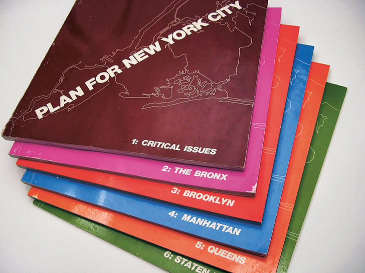 The six-volume Plan for New York City. Image courtesy of Park Books.