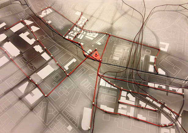 Degree Project Site Infrastructure Density Diagram Model by Billy Chiriboga Site : Downtown Los Angeles, California Woodbury University - School of Architecture 