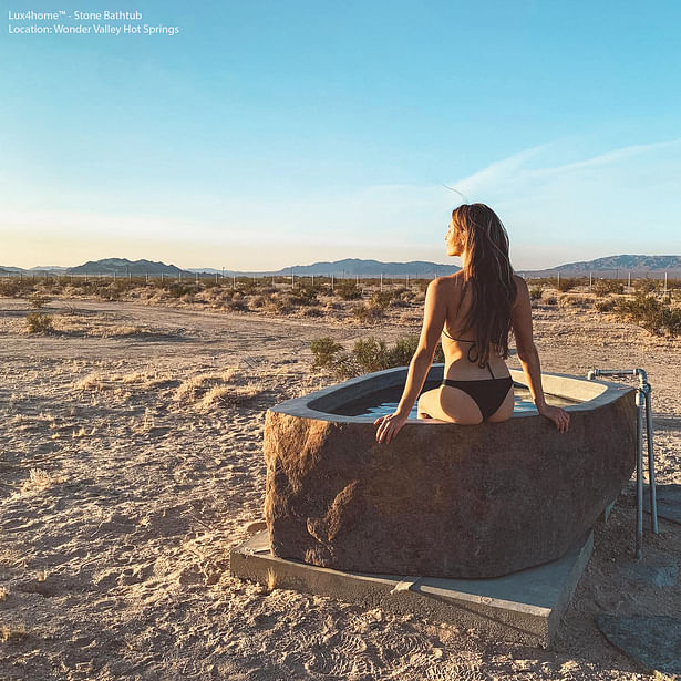 Outddor Stone Bathtub