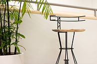 Stool with Bent Legs