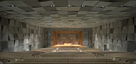 Nikken Sekkei designs the all-concrete Waseda University Senior High School Auditorium