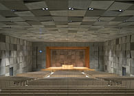 Nikken Sekkei designs the all-concrete Waseda University Senior High School Auditorium