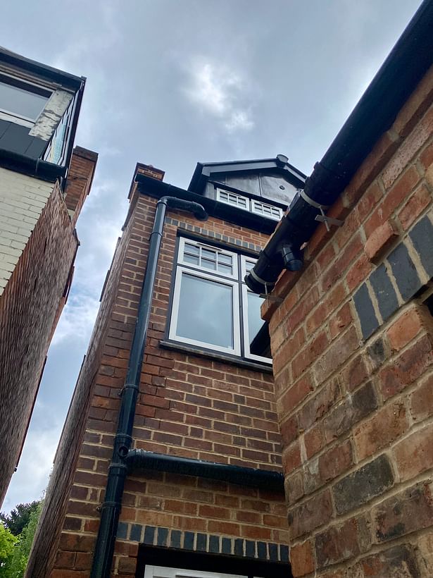 View of dormer built to the to back of Alcester House.