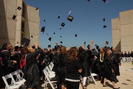 NewSchool of Architecture and Design's 2013 Commencement included the first graduating students from the school's Bachelor of Construction Management program. Photo credit: GradImages.