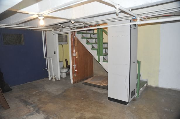 The existing basement.