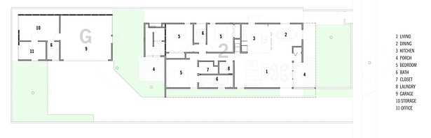 first floor and site plan