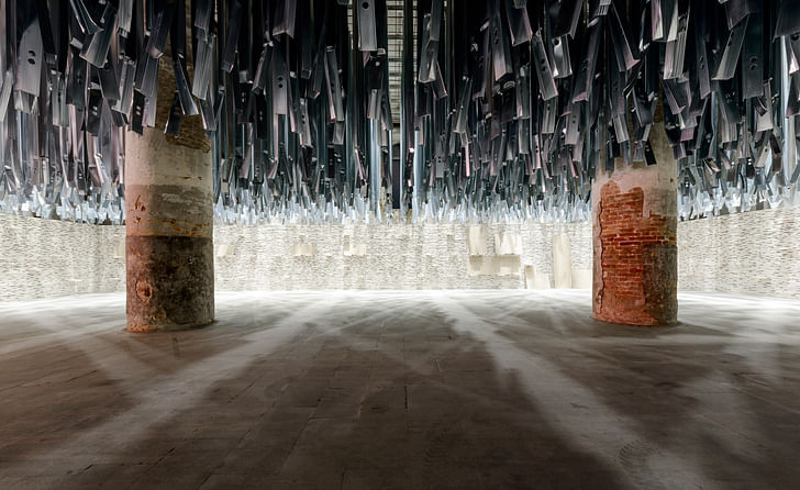 Opening room at the Corderie dell'Arsenale. Photo by Andrea Avezzù, courtesy of La Biennale di Venezia.