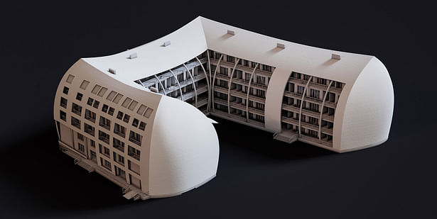 3d model of a residential complex in Georgia