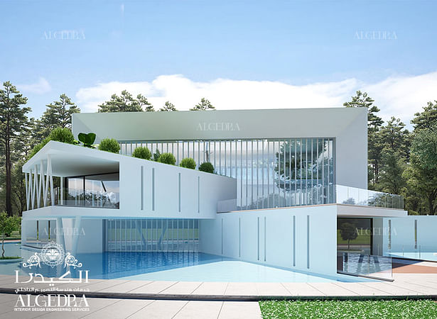 Modern villa exterior design