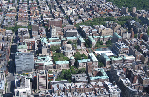 Aerial view of Columbia University's Morningside Heights campus. Photo: Gryffindor/Wikimedia Commons