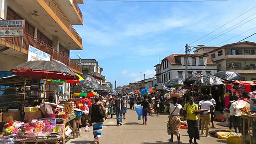 Local market street in Freetown, Sierra Leone. Image by Erik Cleves Kristensen via Wikipedia Creative Commons (CC BY 2.0)