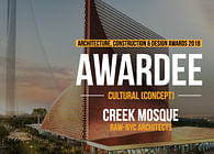 RAW-NYC Architect's Creek Mosque design won two Awards !!!