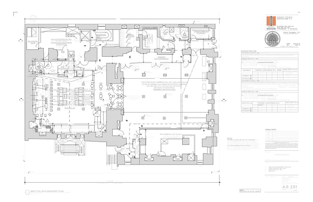 Bank Cellar / Eating and Drinking Establishment Floor Plan, 175 Broadway