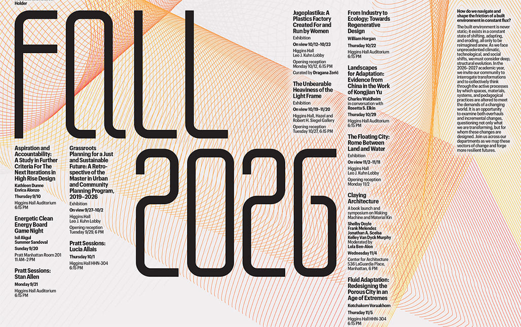 Get Lectured: Pratt Institute, Fall '26