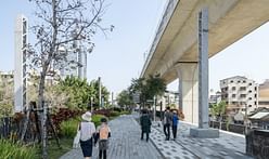 Mecanoo converts former urban railway line into green corridor in Taichung, Taiwan