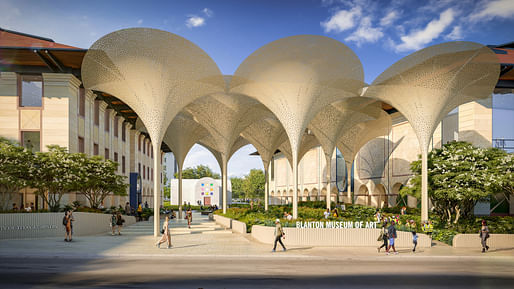 Rendering of the New Grounds Initiative transformation at the Blanton Museum of Art, the University of Texas at Austin. Image courtesy of Blanton Museum of Art.