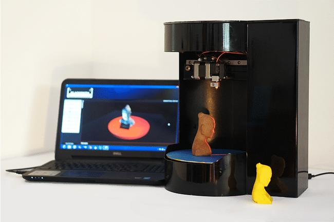 Blacksmith Genesis: All-in-1 3D Printer & Scanner. Image via Indiegogo.