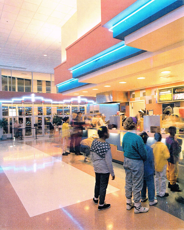 Interior view from concession toward entry