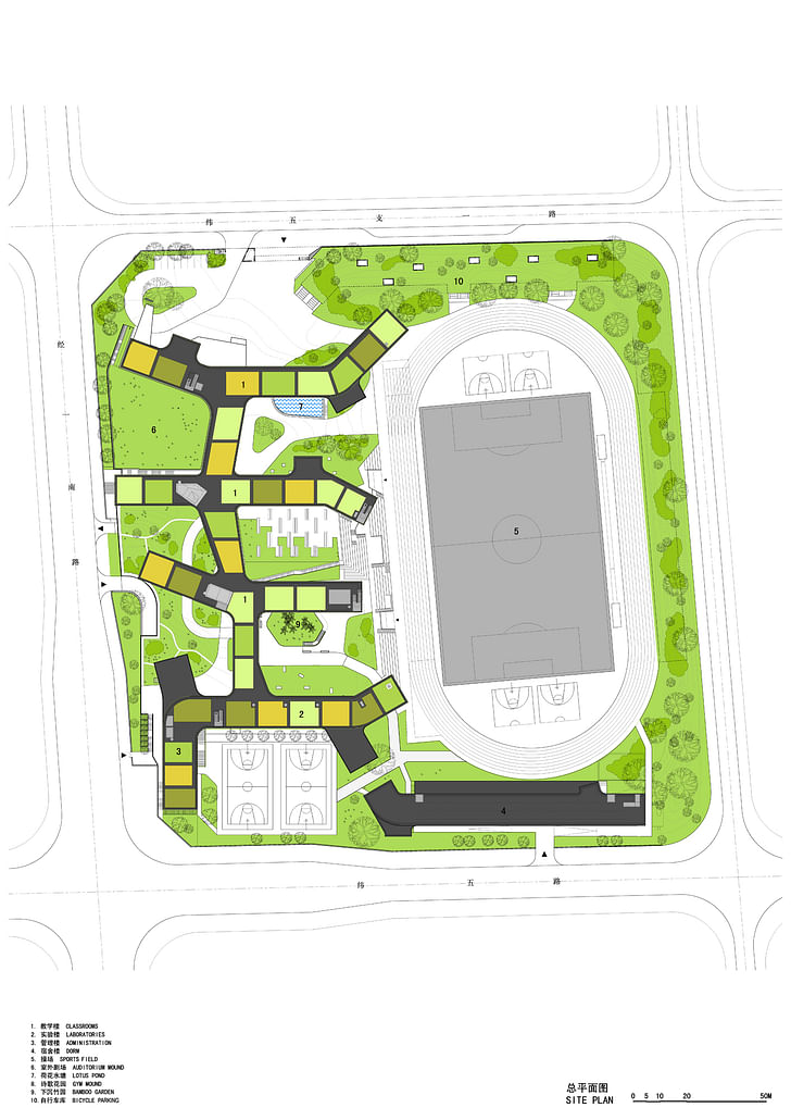 Site plan. Image courtesy of OPEN Architecture