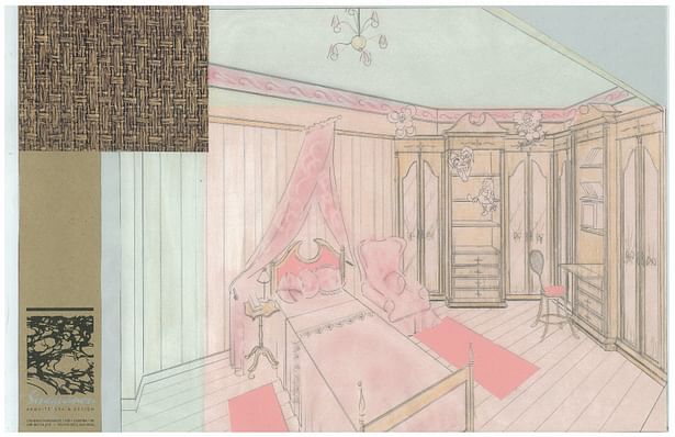 Girl's Bedroom | Interior Hand-Sketch