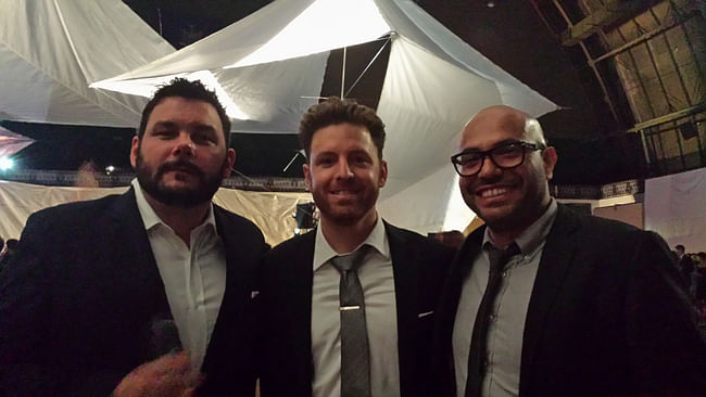Archinectors at the Beaux Arts Ball: John Jourden, Aaron Plewke, and Quilian Riano. Photo courtesy of Aaron Plewke.