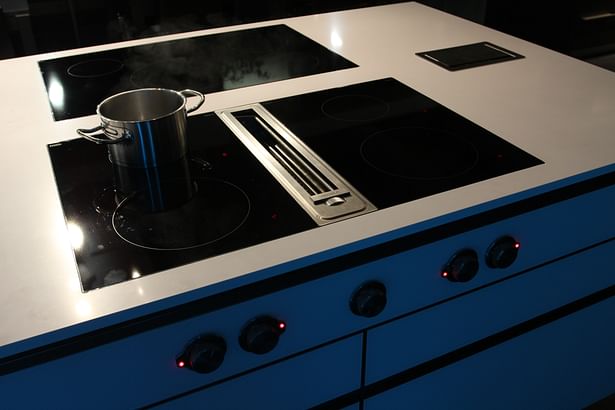 Bora Downdraft System with 2 Induction Cooktops