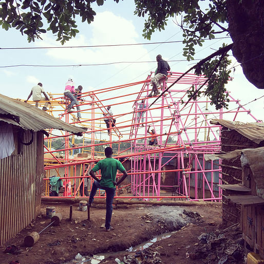 Kibera Hamlets School by SelgasCano, Helloeverything, and studio.14, photo credit: helloeverything.