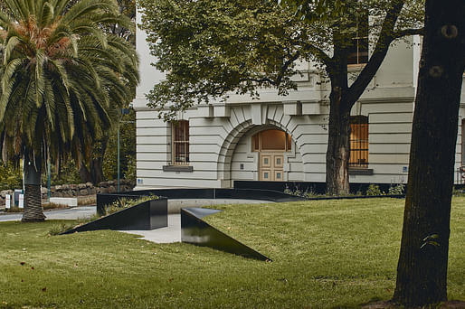 Nicholas Murcutt Award for Small Project Architecture winner Victorian Family Violence Memorial by MUIR+OPENWORK. Image courtesy of the Australian Institute of Architects