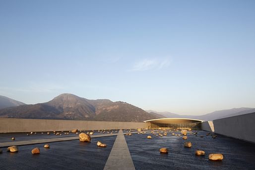 VIK Wine Cellar by Smiljan Radic, located in San Vicente, Chile. Image: Cristobal Palma. 