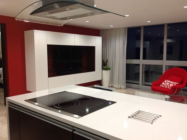 Mirador del Condado - kitchen and living area