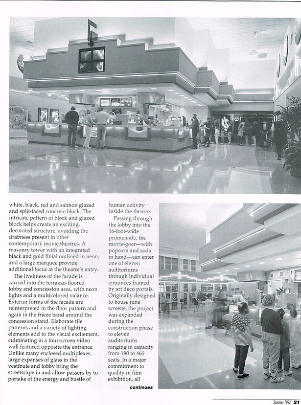 page 2 of article in Pennsylvania Architect