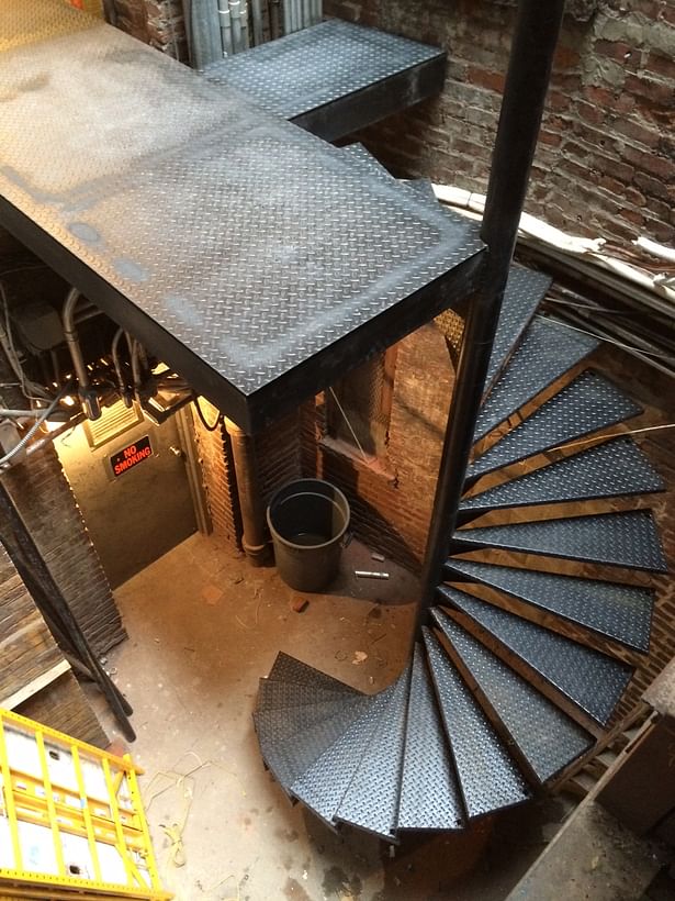 WIP spiral stairs for staff