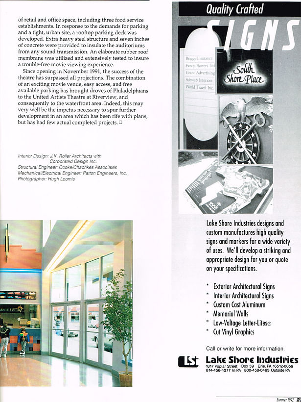 page 4 of article in Pennsylvania Architect