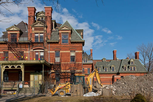 The Illinois Historic Preservation Agency has begun $3.5 million in work on the long-vacant Hotel Florence in Chicago's Pullman neighborhood photo by William Zbaren for The New York Times