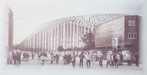 The proposed view from Fulham Road of the West Stand. Photograph: Jack Megaw/Focus Images Limited