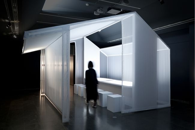 L'art de Rosanjin exhibition design by Ryusuke Nanki. Image courtesy of Ryusuke Nanki.