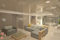 Design interior living casa moderna - Amenajari interioare case la cheie