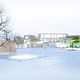 Winter view of the winning EUROPAN 11 Vienna proposal for Dreiecksplatz