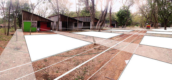 Diagram of Casas de la Esperanza 2 Housing Locations. Project a collaboration between Quilian Riano, DSGN AGNC; Teddy Cruz and Cesar Fabela, Estudio Teddy Cruz; and Landscape Architect Simon Bussiere and his 2011 Ball State Landscape Architecture Studio. Courtesy of the author. 