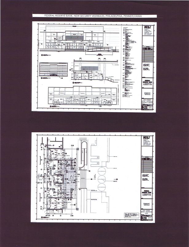 6th Street Entry Vestibule, Elevation, Section, Floor Plan