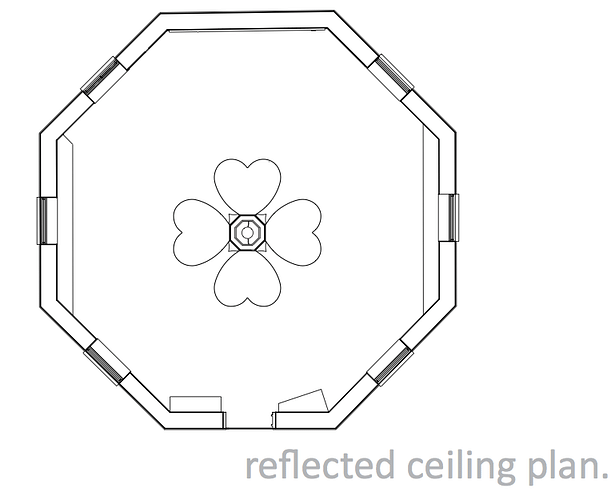 Reflected ceiling plan.