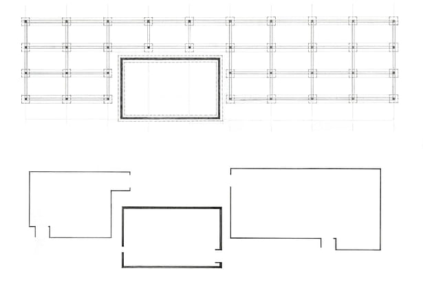 Structural grid and building enclosures