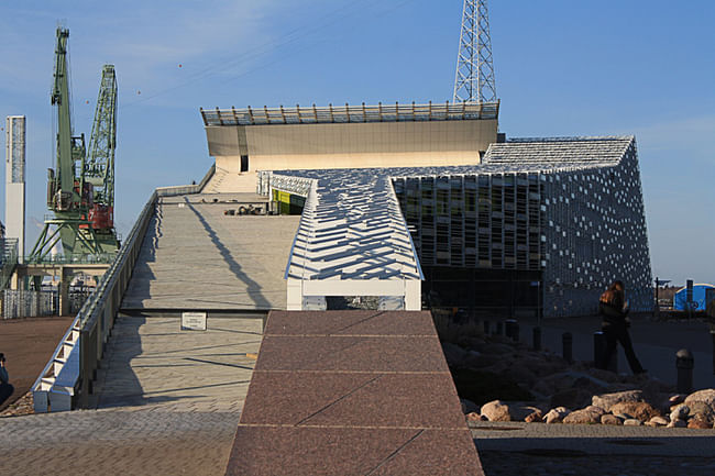 The wave of the Vellamo Maritime Museum of Finland in Kotka 2008 