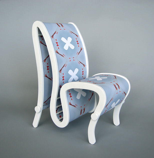 The patterned chair.