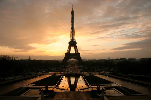 Two wind turbines were just installed in the Eiffel Tower. Credit: Wikipedia