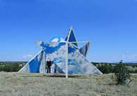 The Broken Sky Pavilion,a merging of photography and architecture.