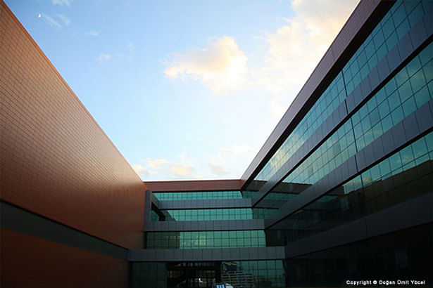 View from the entrance courtyard