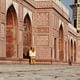 Tomb of Jahangir, Lahore, Pakistan: The only imperial Mughal tomb in Pakistan requires restoration to foster new visitation and provide invaluable greenspace for community recreation within an expanding urban setting. Pictured: The Sikri red sandstone with white marble inlay of the western facade of the Tomb of Jahangir. Image courtesy WMF.